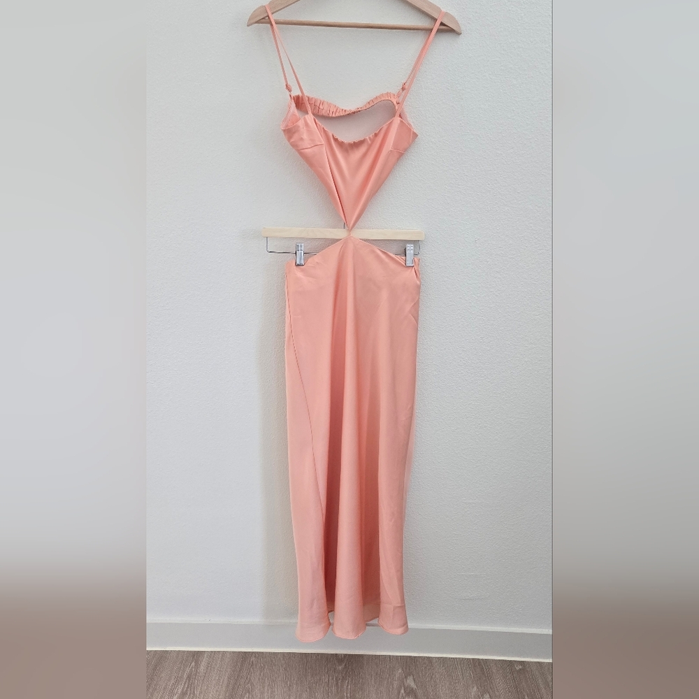 Olia Pink Satin Dress‎ size Small